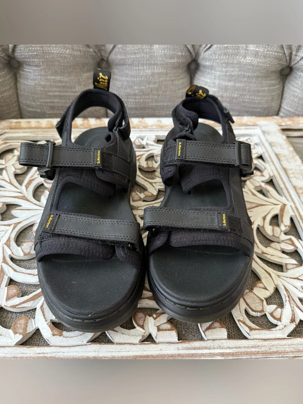 Dr. Martens Forster Black Chunky Strap Sandals Men’s 10 Women’s 11